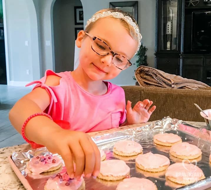 Bless this beautiful #BraveKid, Fighting cancer with cookies – September is #ChildhoodCancer Awareness Month