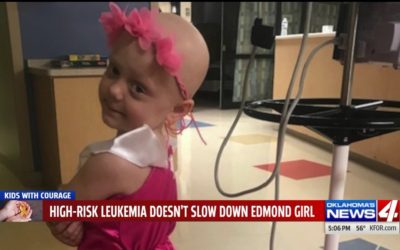 Pray for this little darling!  Edmond 4-year-old refuses to let Leukemia get her down – KFOR Oklahoma City #BraveKid