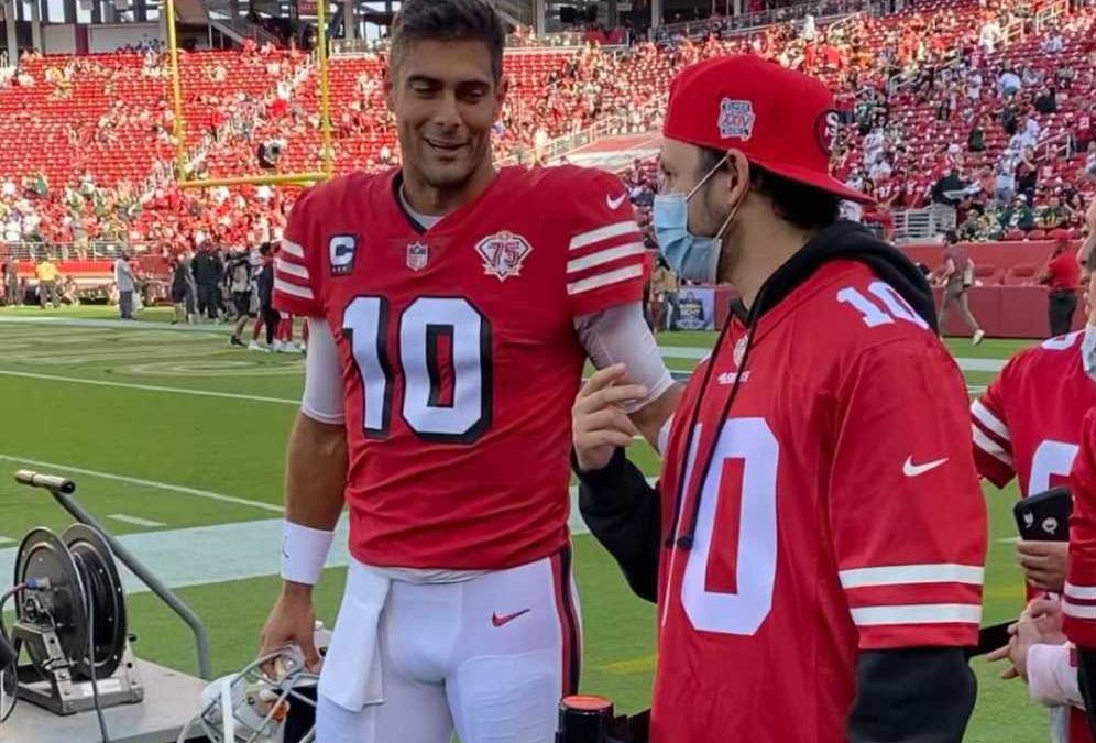 49ers’ Jimmy Garoppolo’s new pregame routine: hosting pediatric cancer patients